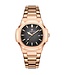 Poedagar Luxe Herenhorloge Rosé  Zwart - Gratis Armband bij elke bestelling (twv €29,95)