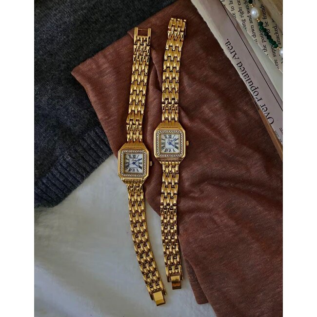 Mpariz Bijoux – dameshorloge met stalen band en klassiek design