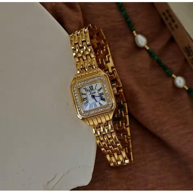 Mpariz Bijoux – dameshorloge met stalen band en klassiek design