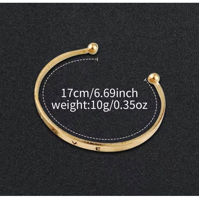 Ximili Dameshorloge met Armband - Goud & Parelmoer Wit