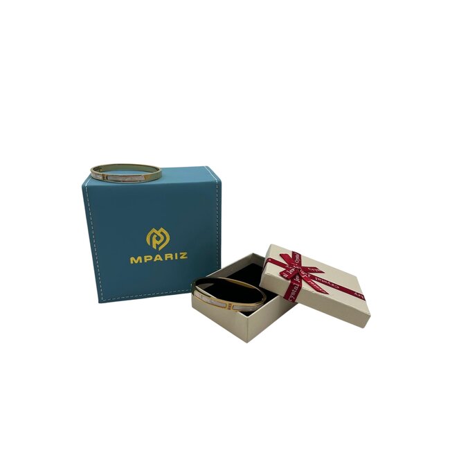 Mpariz Luxe Damesarmband  Titanium  Armband  Zirkonia Inleg