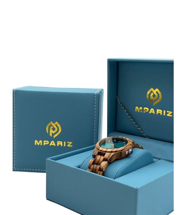 Houten Horloge Luxe Houten Heren en Dameshorloge  Diamonds