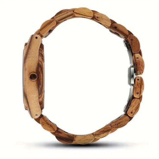 Houten Horloge Luxe Houten Heren en Dameshorloge  Diamonds