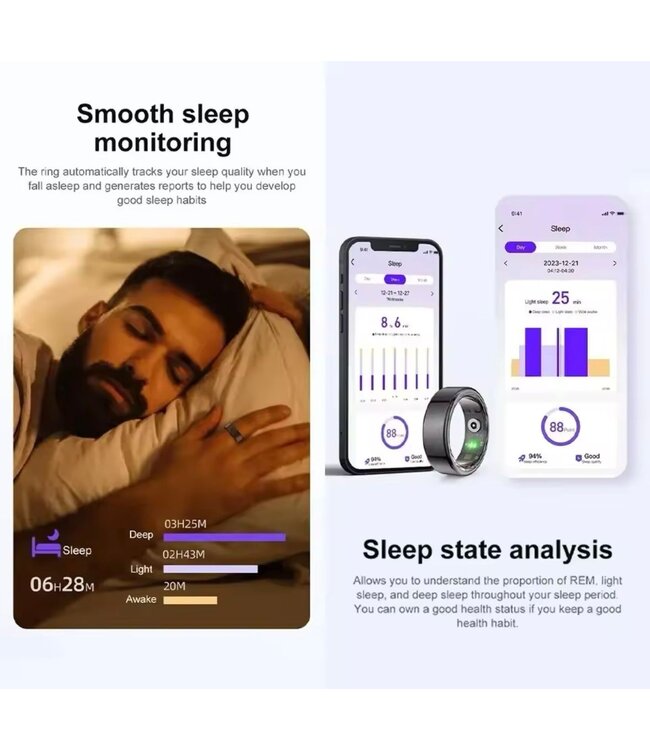 Mpariz Smart Ring  Gezondheidsmonitor