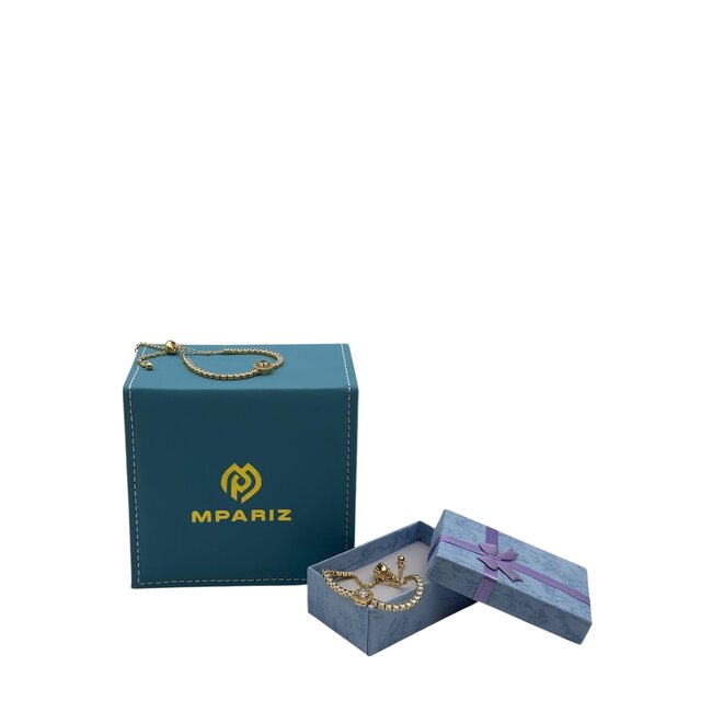 Mpariz Luxe Damesarmband  Zirkonia  Verstelbare Armband