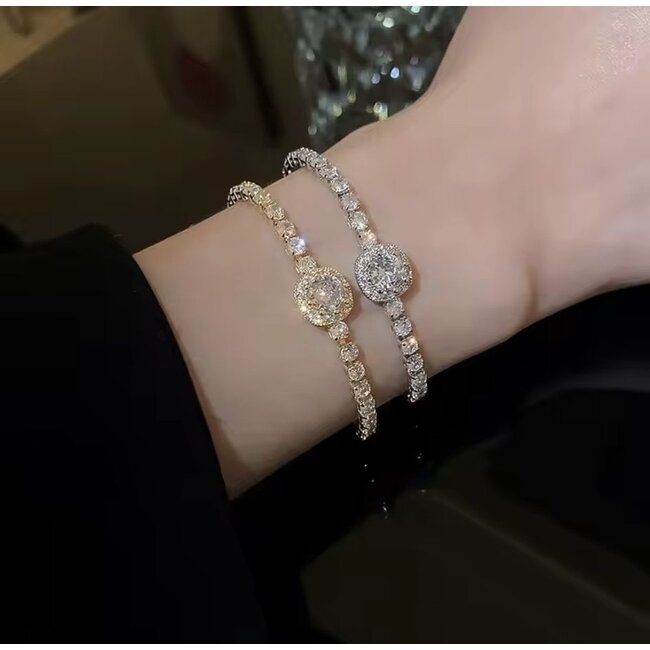 Mpariz Luxe Damesarmband  Zirkonia  Verstelbare Armband