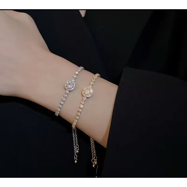 Mpariz Luxe Damesarmband  Zirkonia  Verstelbare Armband