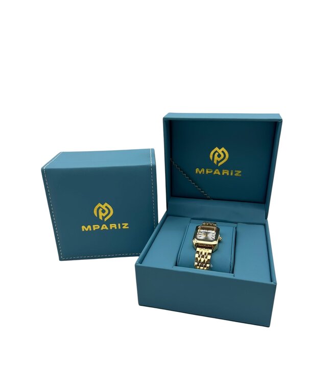 Ximili  Dameshorloge Goud &  Parelmoer Wit