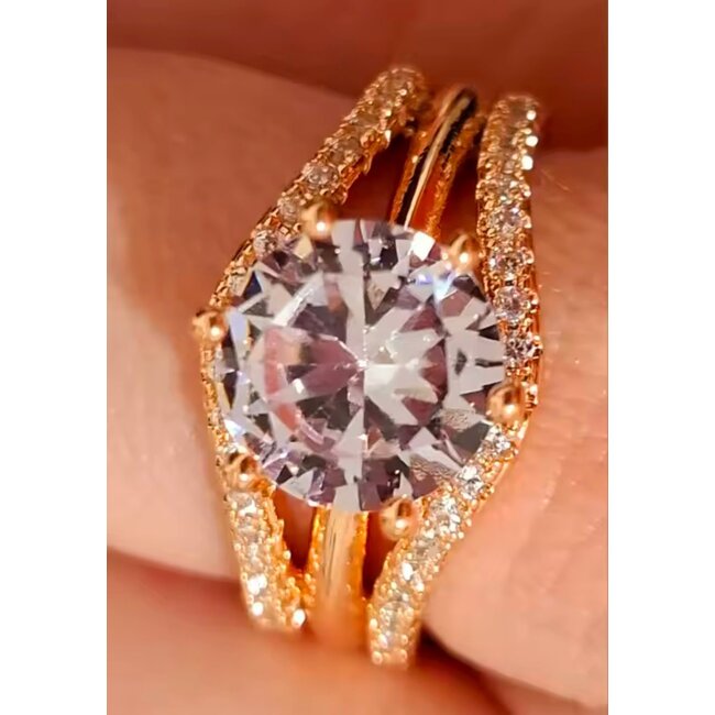 Mpariz Luxe Dames Ring  Rosé  Diamonds