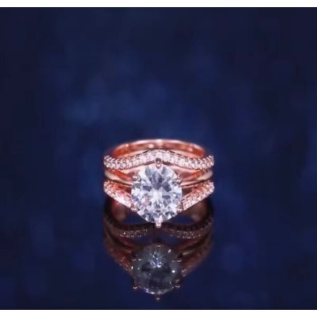 Mpariz Luxe Dames Ring  Rosé  Diamonds