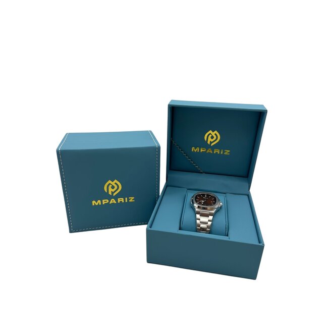 Chenxi Luxe Dameshorloge Zilver (Bruin/Blauw)