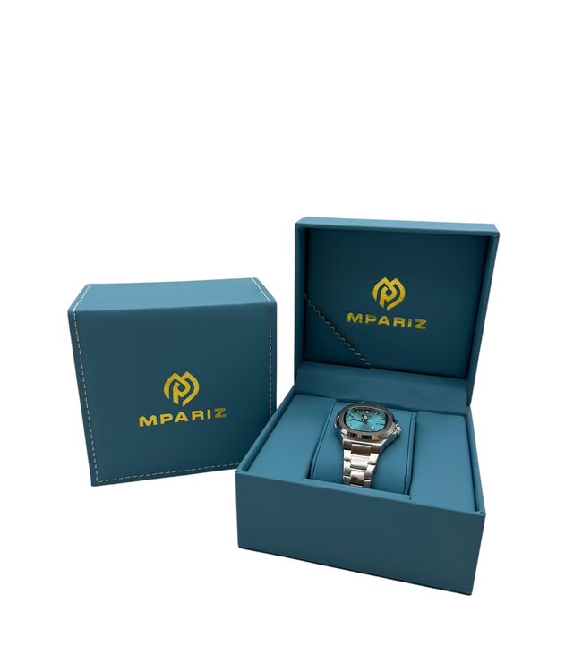 Chenxi Luxe Dameshorloge  Zilver  Lichtblauw