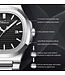 Chenxi Luxe Dameshorloge  Zilver  Lichtblauw - Gratis Armband bij elke bestelling (twv €29,95)