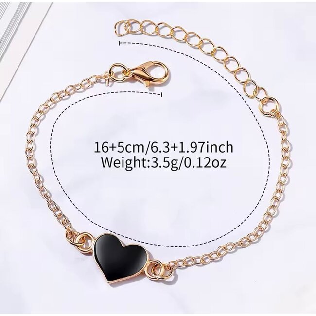 Mpariz Luxe Dameshorloge met Armband   Rosé Zwart