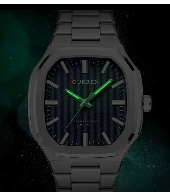 Curren Luxe Herenhorloges Zilver (Blauw/Zwart/Goud)