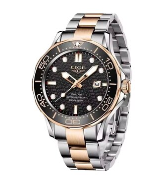Lige Luxe Herenhorloges Rosé Zwart