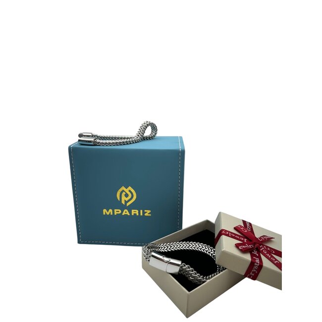 Mpariz Luxe Herenarmband   Magnetische Gesp RVS