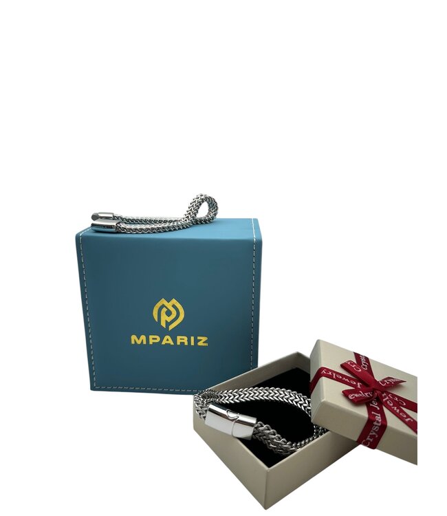 Mpariz Luxe Herenarmband   Magnetische Gesp RVS