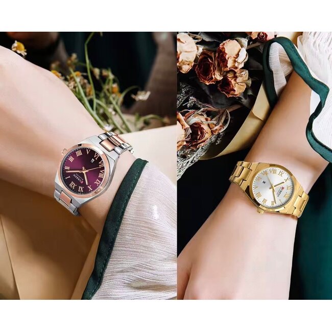 Curren Roselle – dameshorloge met stalen band en elegant design