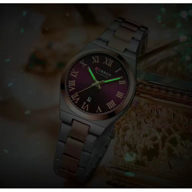 Curren  Dameshorloge   Rosé & Bruin