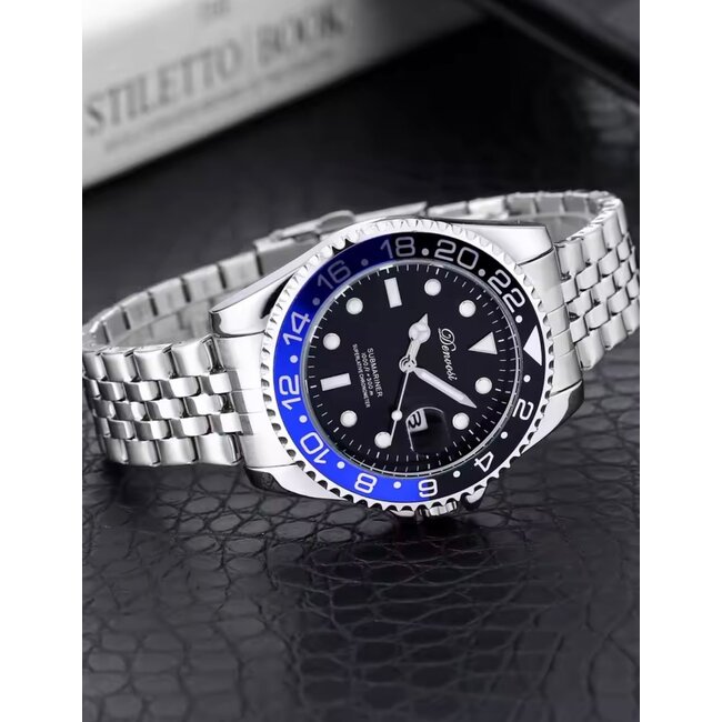 Denvosi Meridian – herenhorloge met stalen band en sportief design