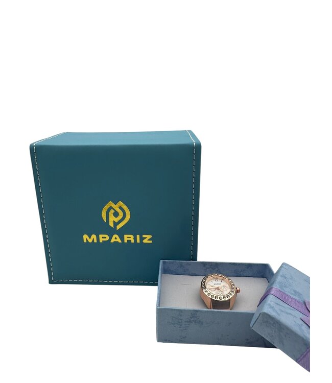 Mpariz Luxe Vingerhorloges Rosé   Diamonds