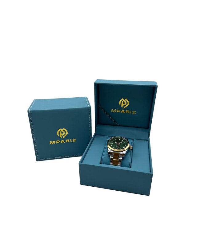 Lige  Luxe Herenhorloges Zilver Goud - Gratis Armband bij elke bestelling (twv €29,95)