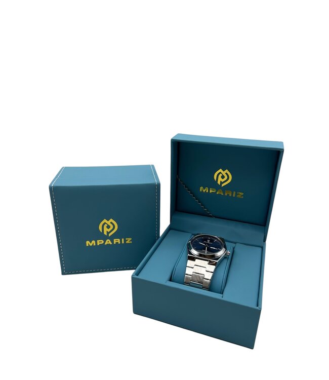 Poedagar Luxe Herenhorloges Zilver - Gratis Armband bij elke bestelling (twv €29,95)