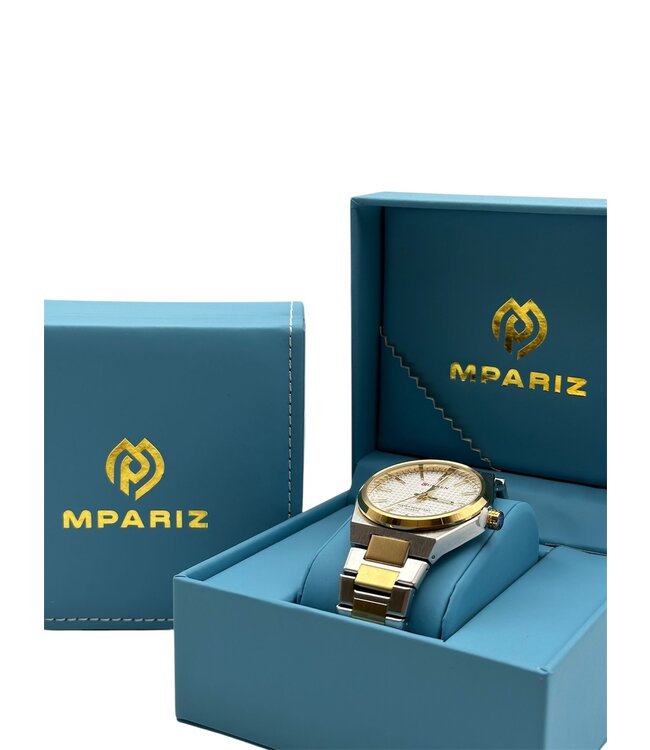 Curren  Herenhorloge Zilver Goud & Wit