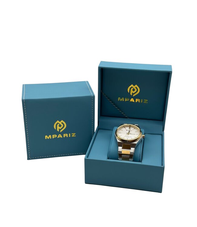 Curren  Herenhorloge Zilver Goud & Wit