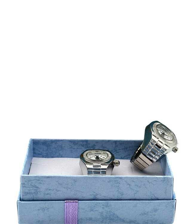 Mpariz Luxe Vingerhorloges Zilver