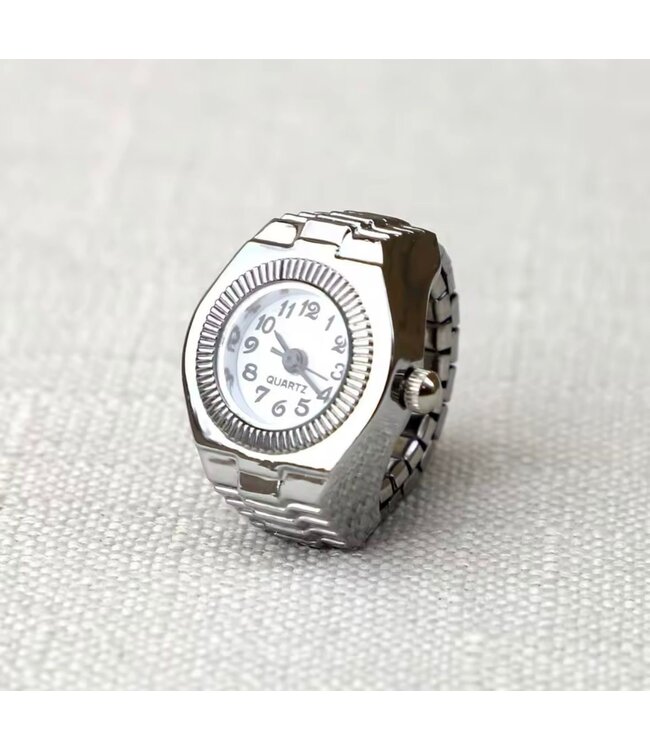 Mpariz Luxe Vingerhorloges Zilver