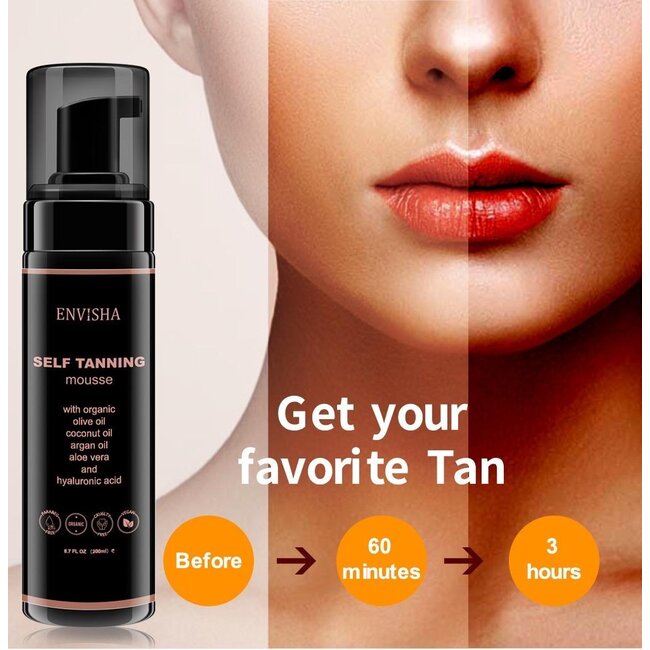 Envisha Self Tanning Mousse 1+1 GRATIS