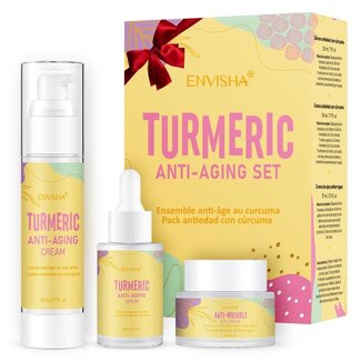 Envisha Turmeric  Anti-Aging Set  Kurkuma Anti-Verouderingsset 1+1 GRATIS