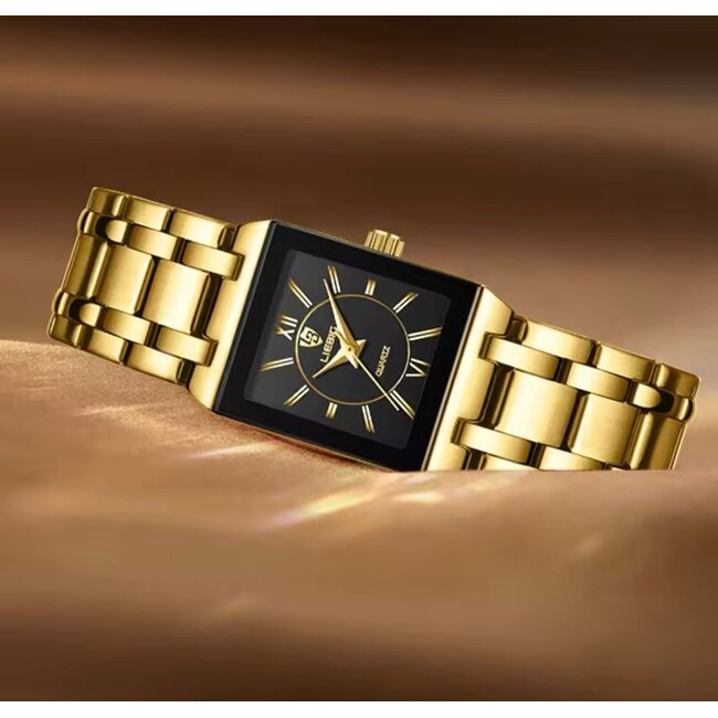 Liebig Luxe Dameshorloge  Goud Zwart