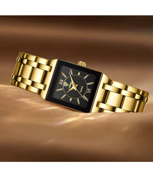 Liebig Luxe Dameshorloge  Goud Zwart