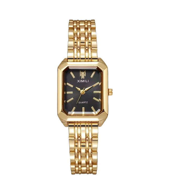 Ximili Luxe Dameshorloge  Goud Zwart