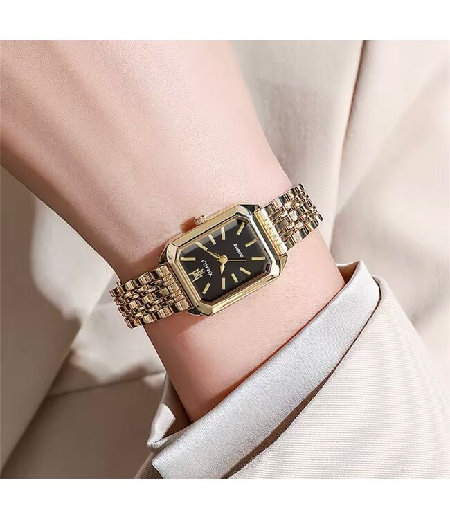 Ximili Dameshorloge  Goud & Zwart