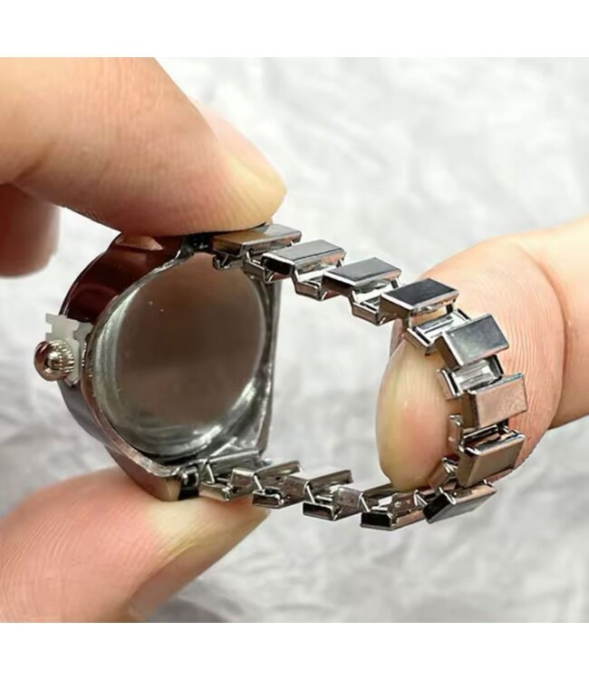 Mpariz Luxe Vingerhorloges Rosé   Diamonds