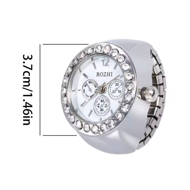 Mpariz Luxe Vingerhorloges Rosé   Diamonds