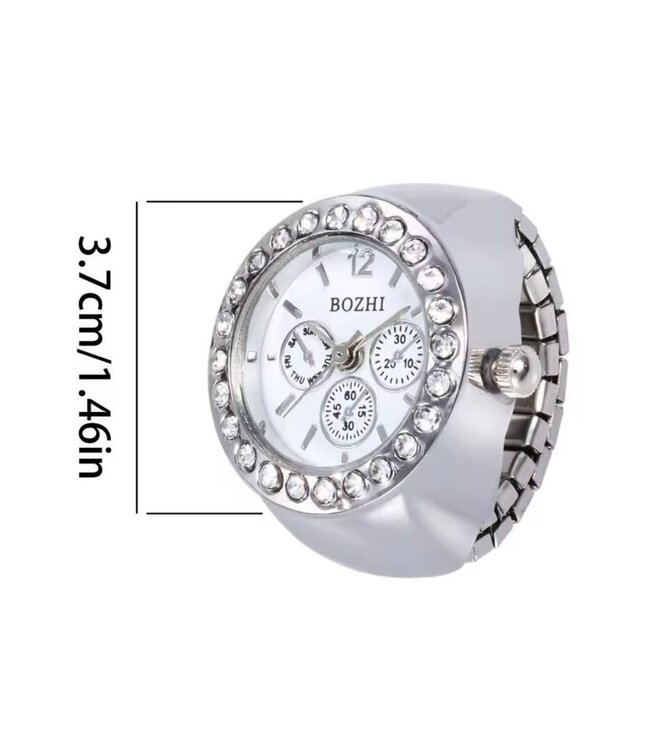 Mpariz Luxe Vingerhorloges Rosé   Diamonds