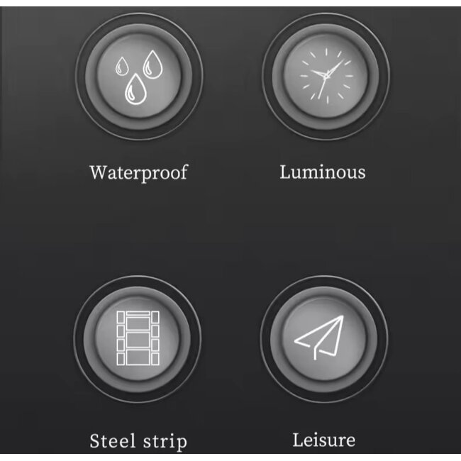 OPK Sterling – herenhorloge met stalen band en klassiek design