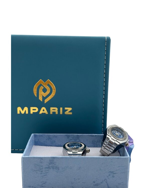 Mpariz Luxe Vingerhorloges Zilver