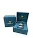 Poedagar Luxe Dameshorloge Zilver  Groen