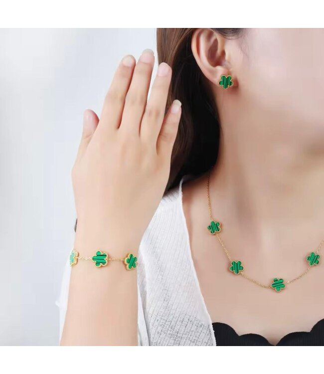 Mpariz Luxe Klaver Armbanden Goud