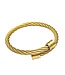 Mpariz Luxe Heren armband   Goud  Titanium