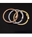 Mpariz Luxe Heren armband   Goud  Titanium