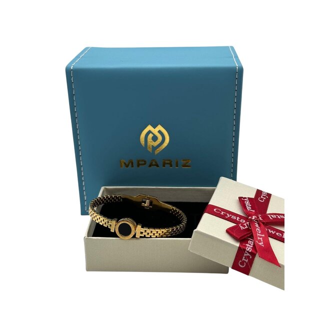 Mpariz Luxe Dames armbanden Love  Rosé Zwart