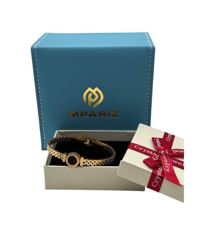 Mpariz Luxe Dames armbanden Love  Rosé Zwart