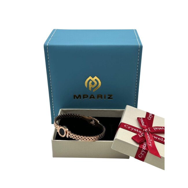 Mpariz Luxe Dames armbanden Love  Rosé Zwart
